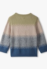Hatley Blue Combo Crew Neck Sweater