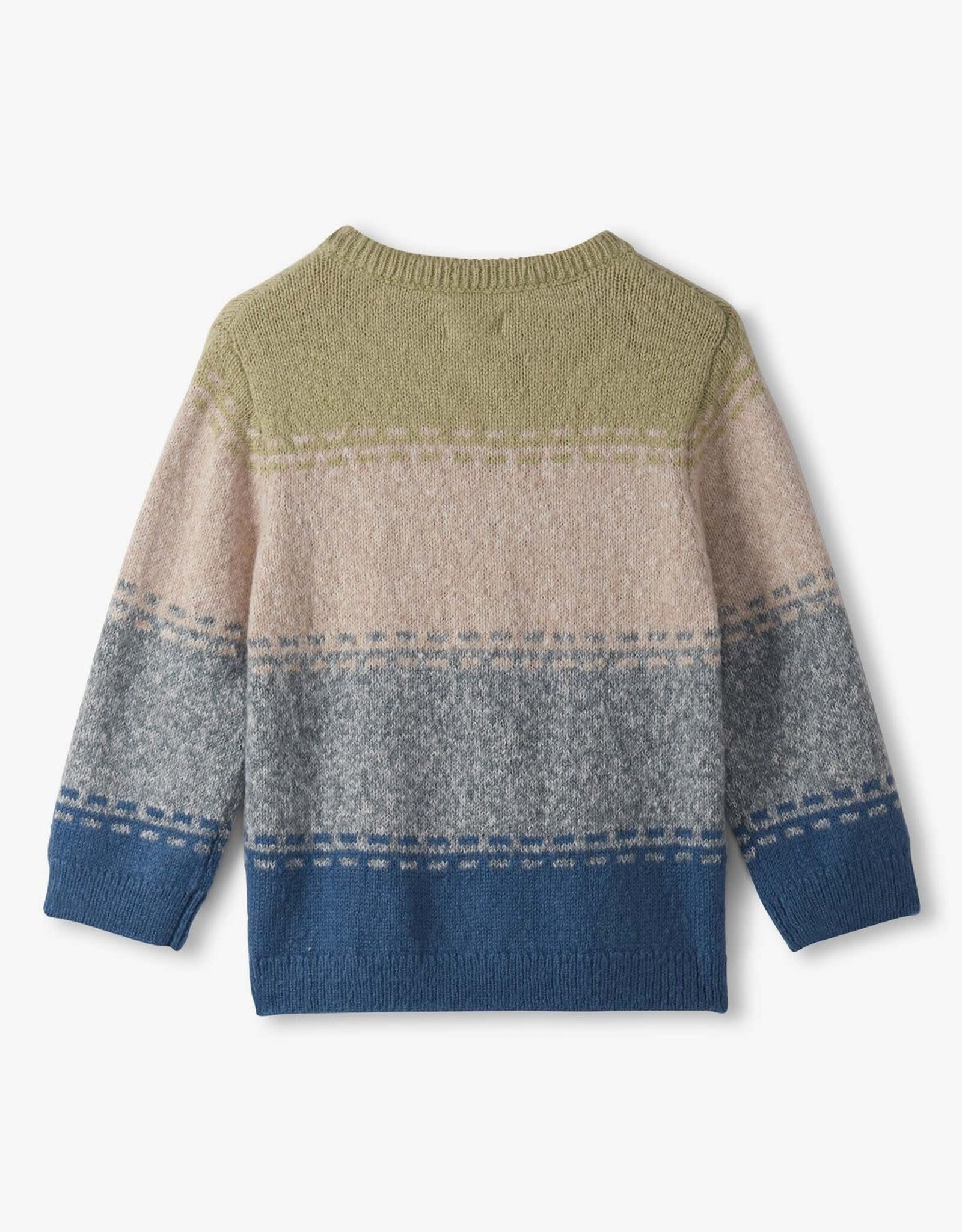 Hatley Blue Combo Crew Neck Sweater