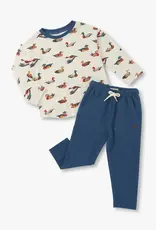 Hatley Decoy Ducks Graphic Tee and Pull On Pant Set