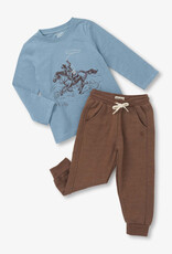Hatley Ranch Graphic Tee and Jogger Set