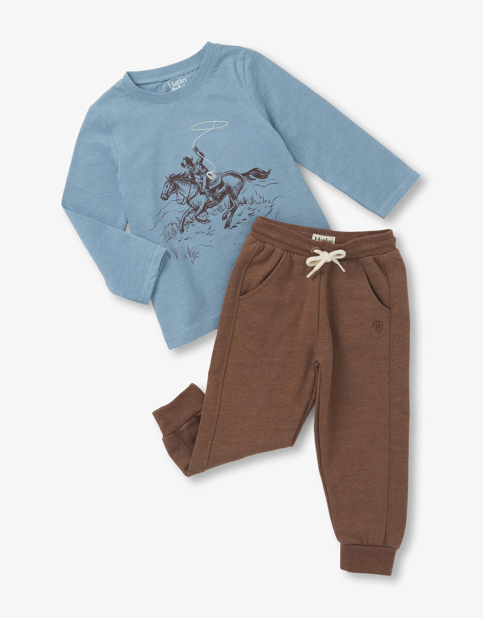 Hatley Ranch Graphic Tee and Jogger Set