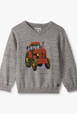 Hatley Tractor V-neck Sweater