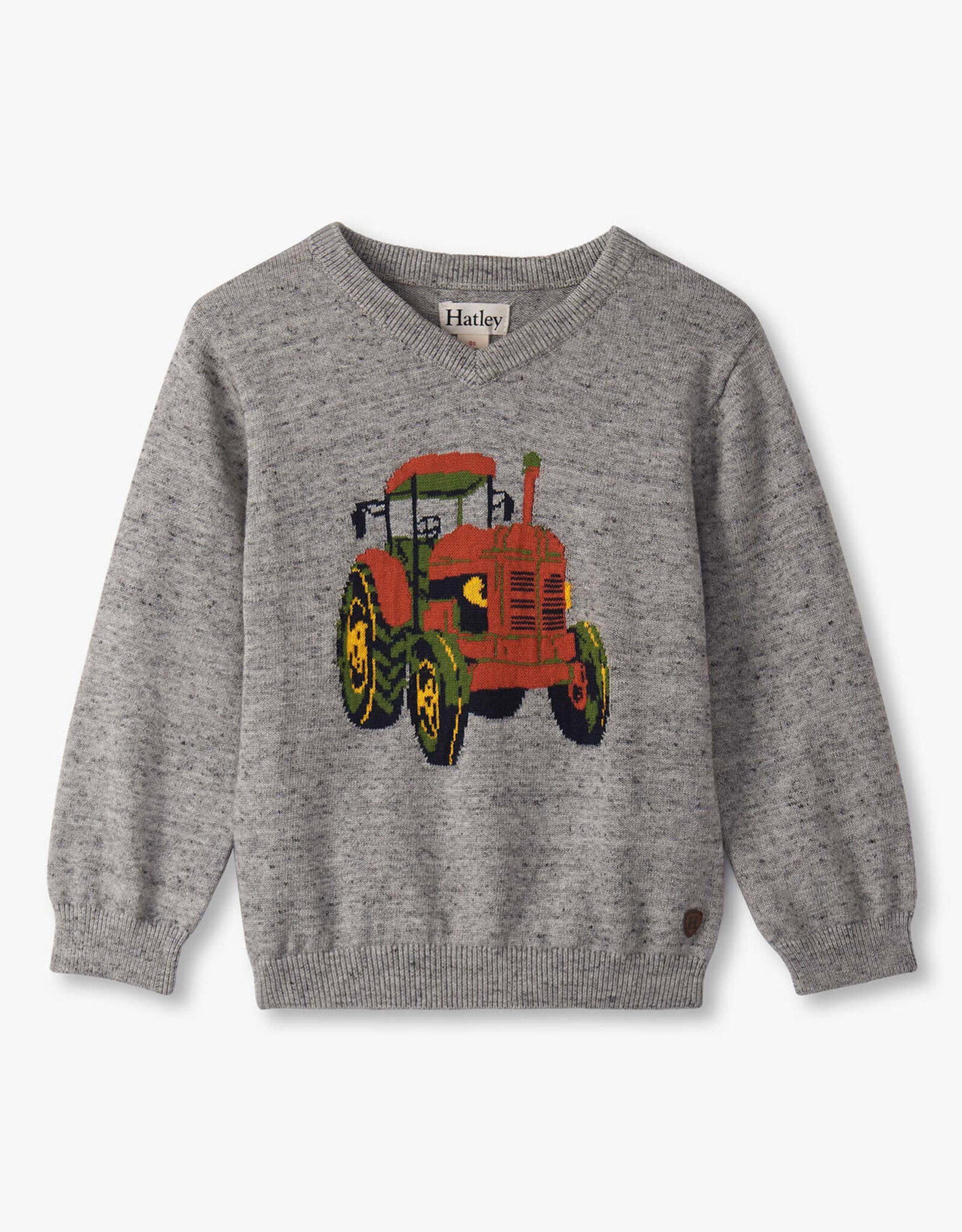 Hatley Tractor V-neck Sweater