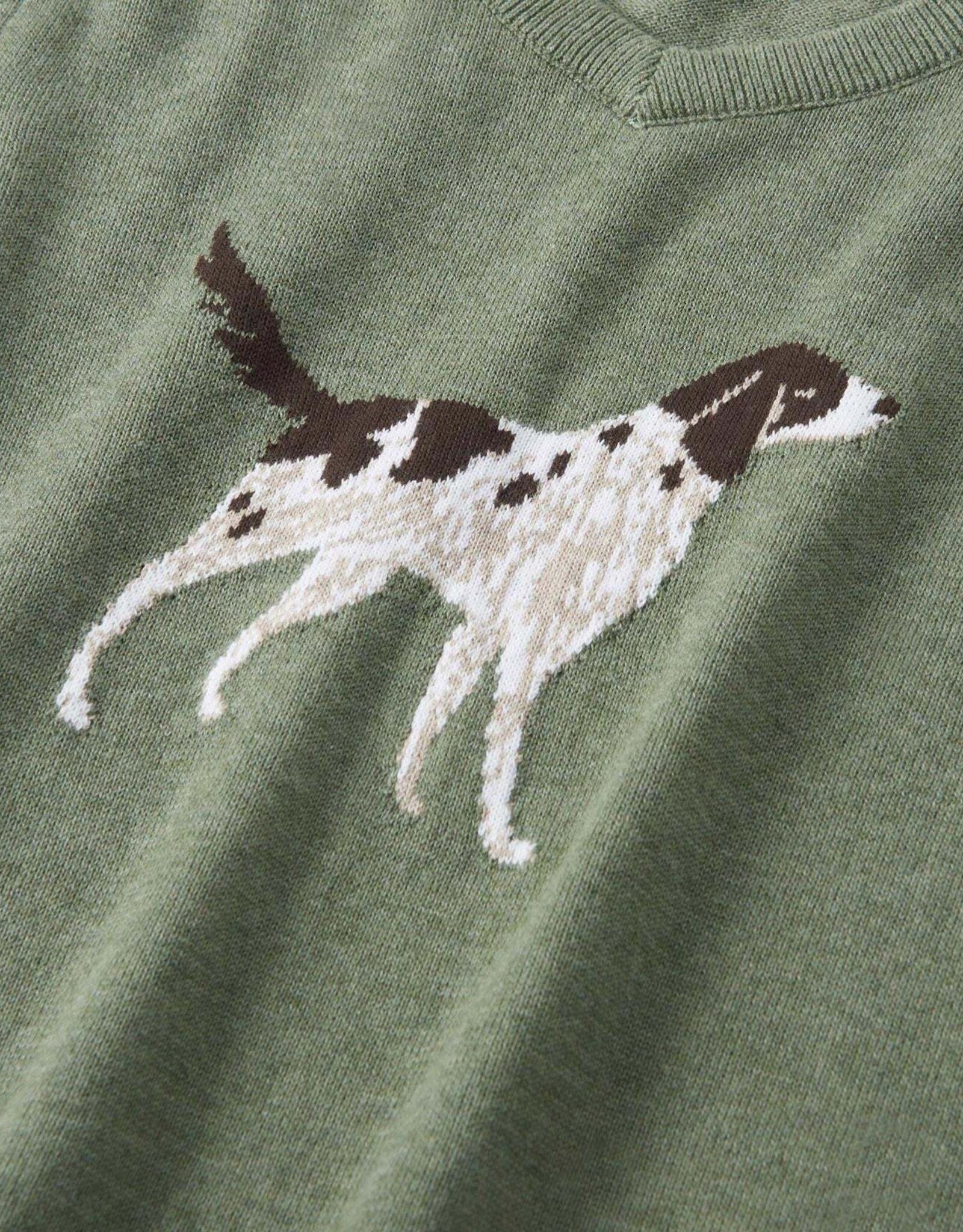 Hatley Hunting Dog V-Neck Sweater