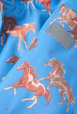 Hatley Tinsel Horses Sherpa Lined Splash Jacket