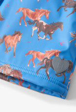 Hatley Tinsel Horses Sherpa Lined Splash Jacket