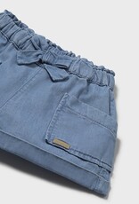 Mayoral Light Blue Shorts with Bow Waist