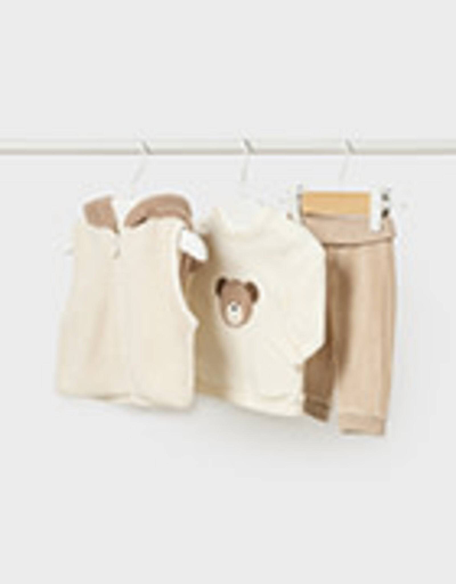 Mayoral Wood Bear 3 Pc Tracksuit