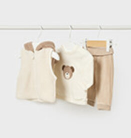 Mayoral Wood Bear 3 Pc Tracksuit
