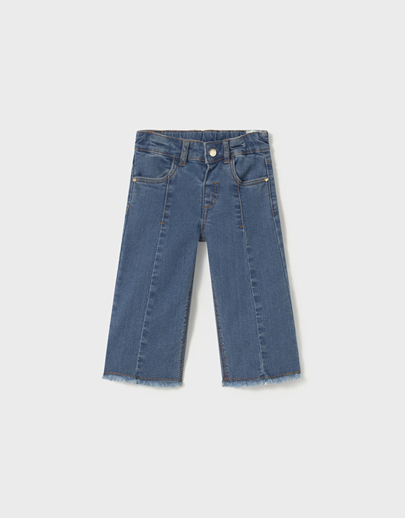 Mayoral Medium Denim Frayed Trousers