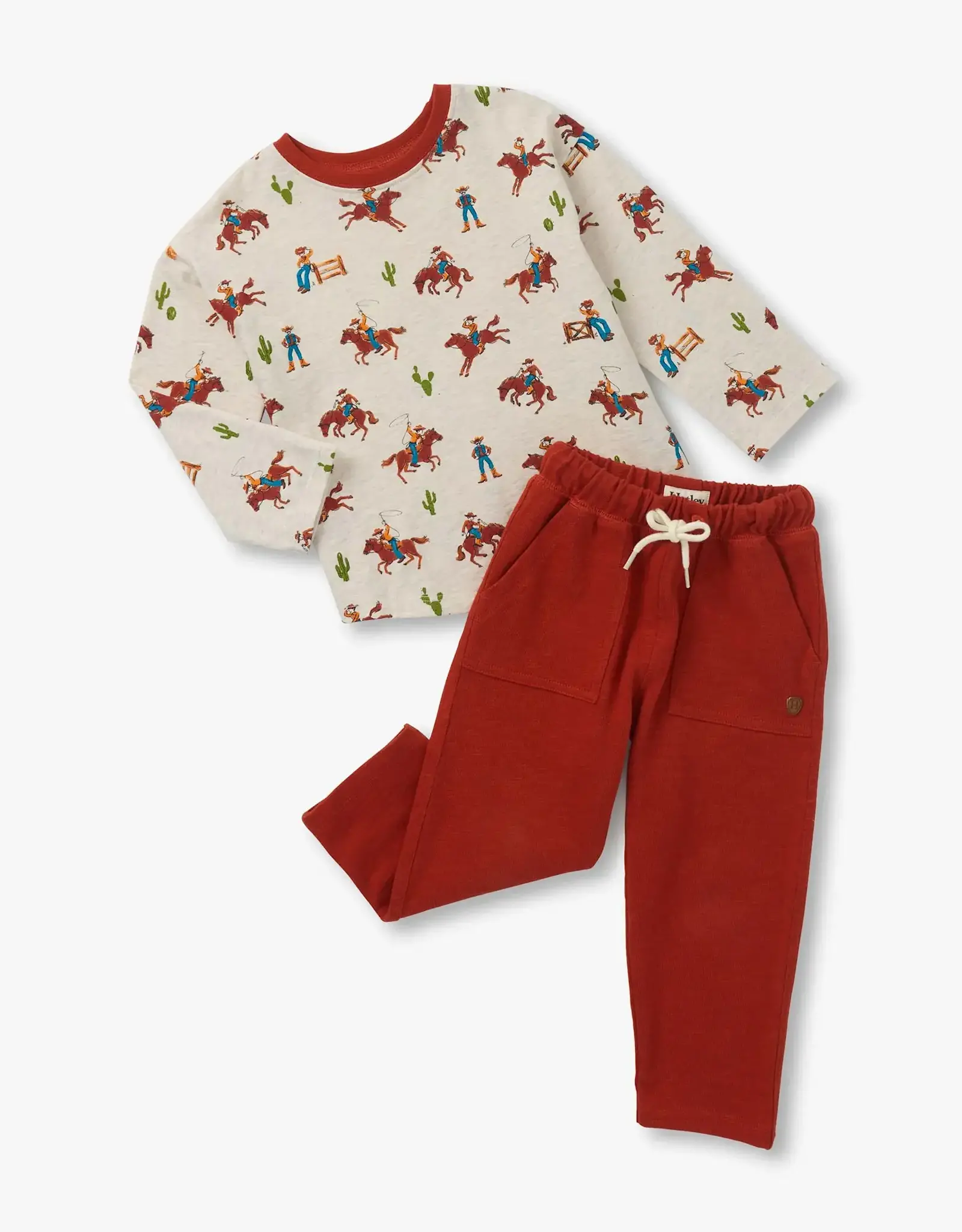 Hatley On the Ranch Graphic Tee and Pull On Pant Set