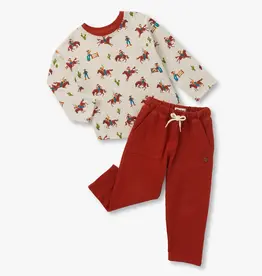 Hatley On the Ranch Graphic Tee and Pull On Pant Set