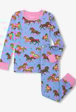 Hatley Tinsel Horses Cotton Pajama Set