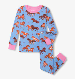 Hatley Tinsel Horses Cotton Pajama Set