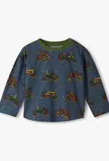Hatley Landscape Tractors Graphic Tee and Pull On Pant Set