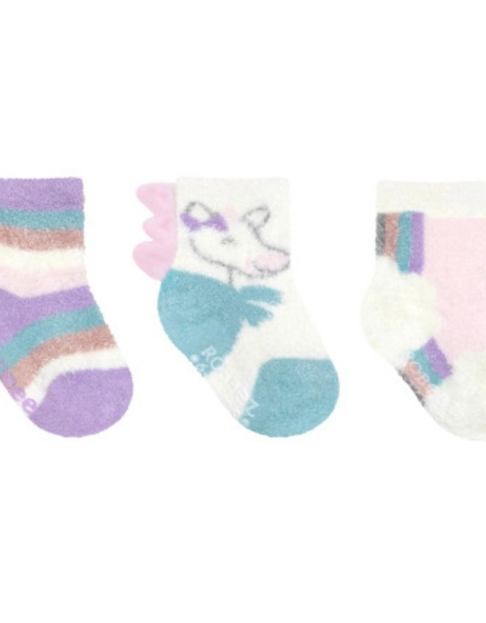Robeez Unicorn Girl 3-Pack Baby Socks