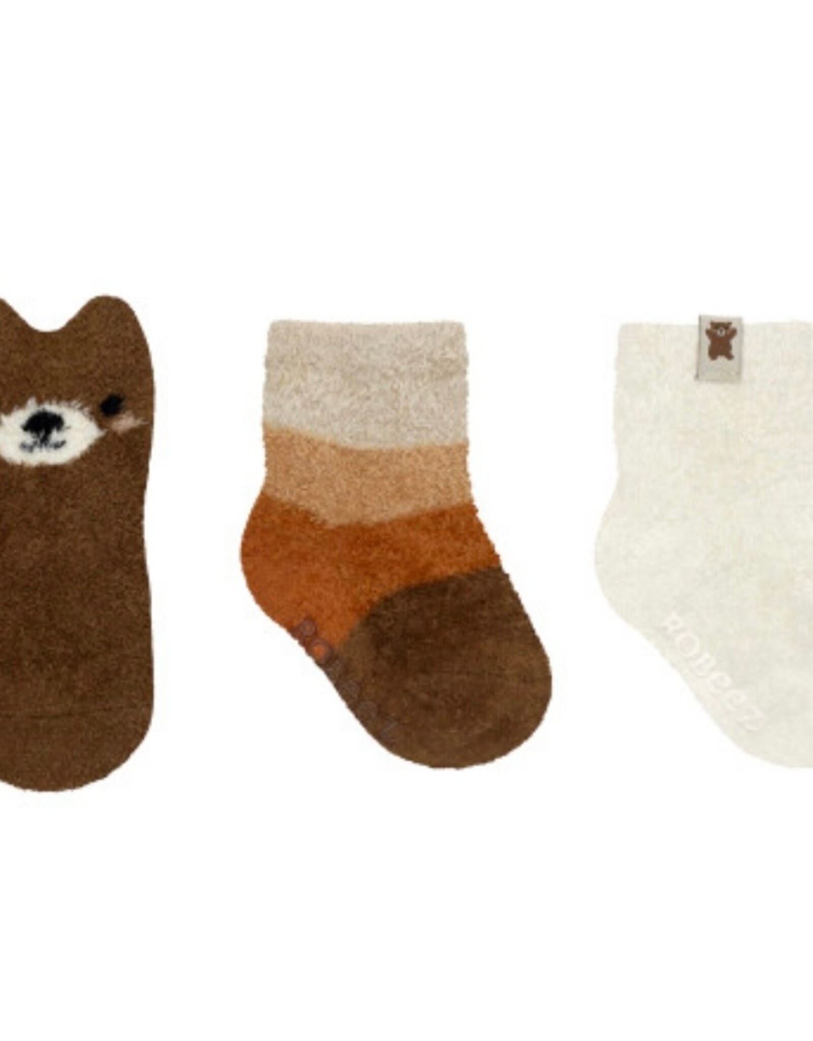 Robeez Beary Cute 3-Pack Baby Socks