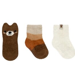 Robeez Beary Cute 3-Pack Baby Socks