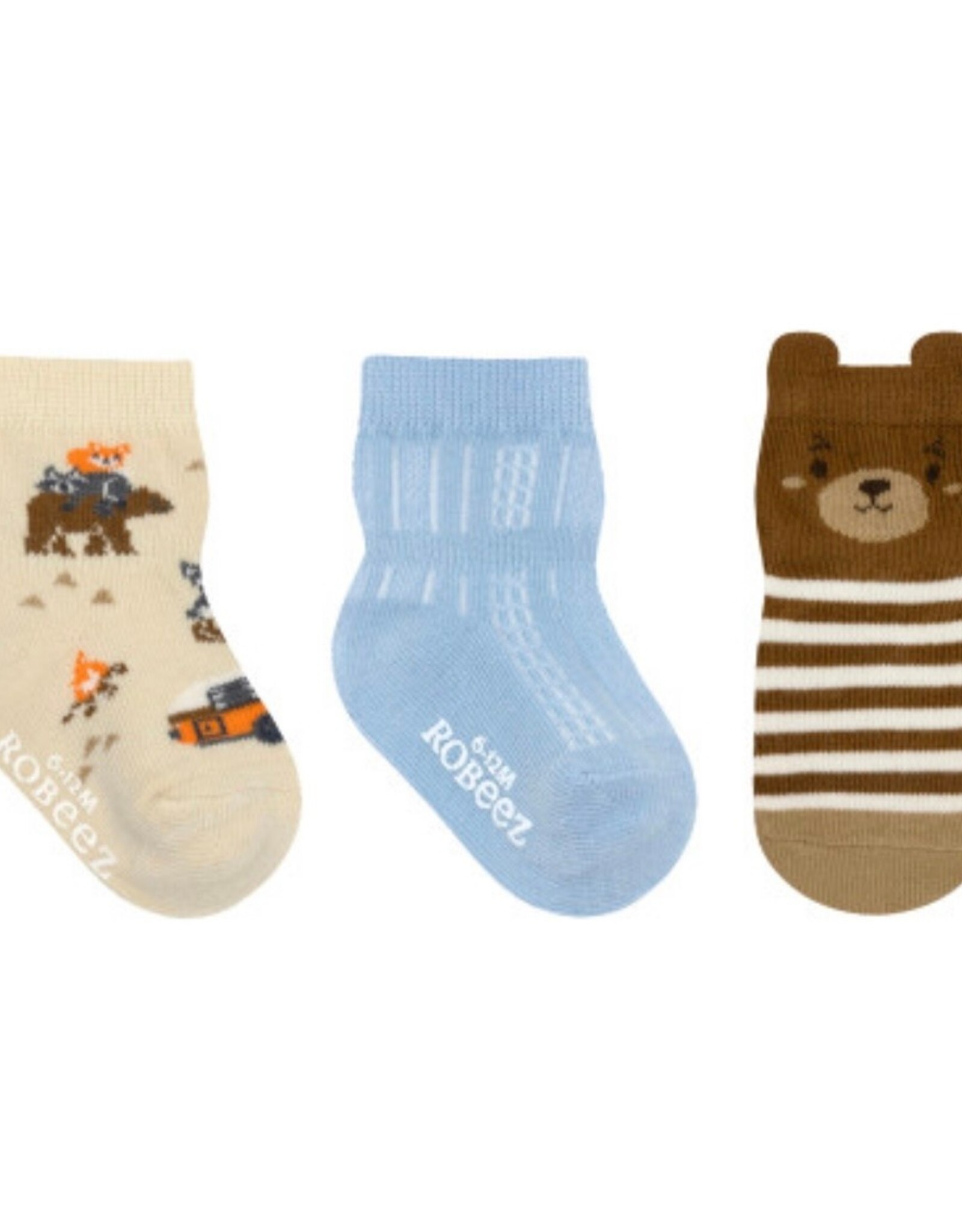 Robeez Let’s Go Camping 3-Pack Baby Socks