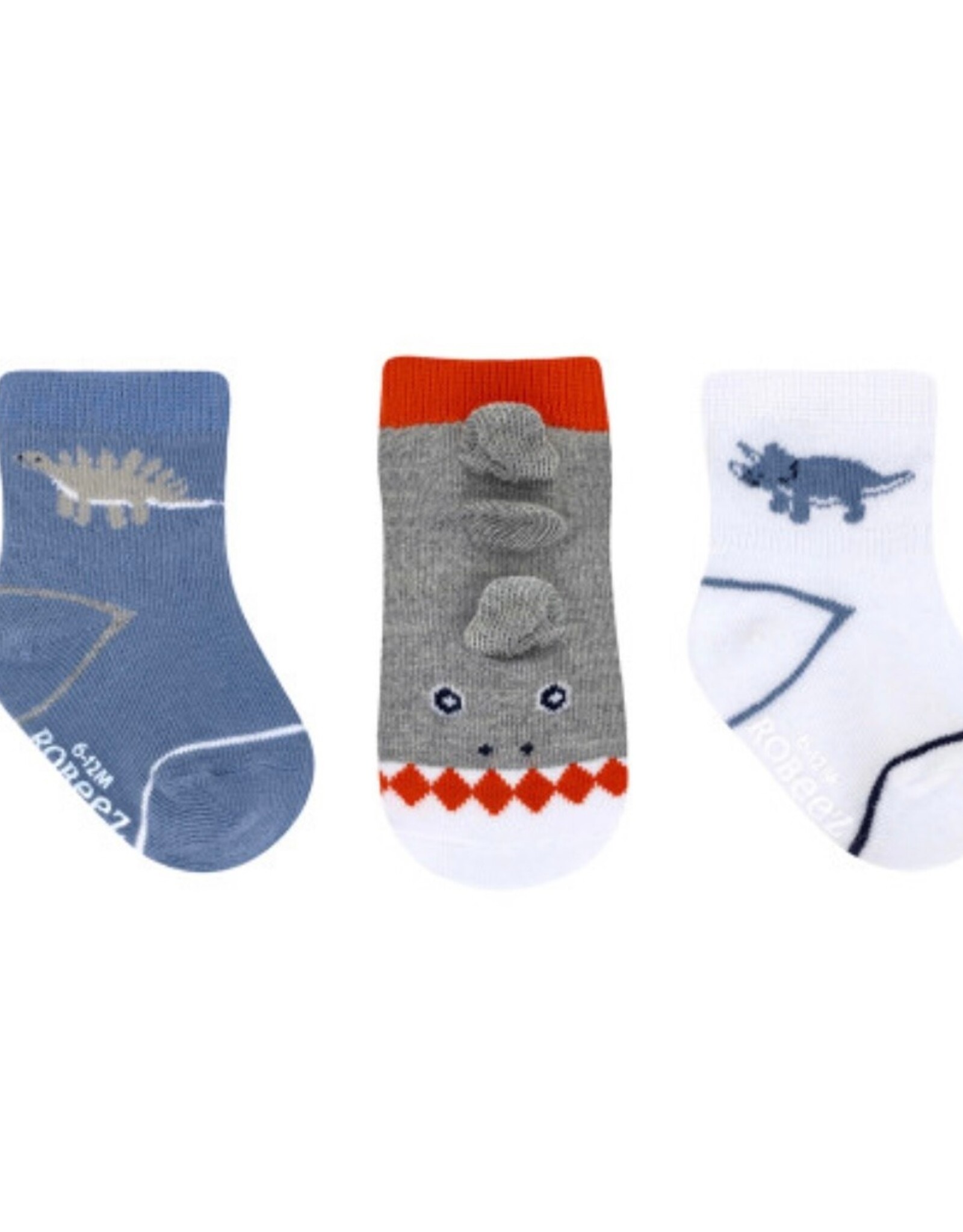 Robeez Ramsey & Dan 3-Pack Baby Socks