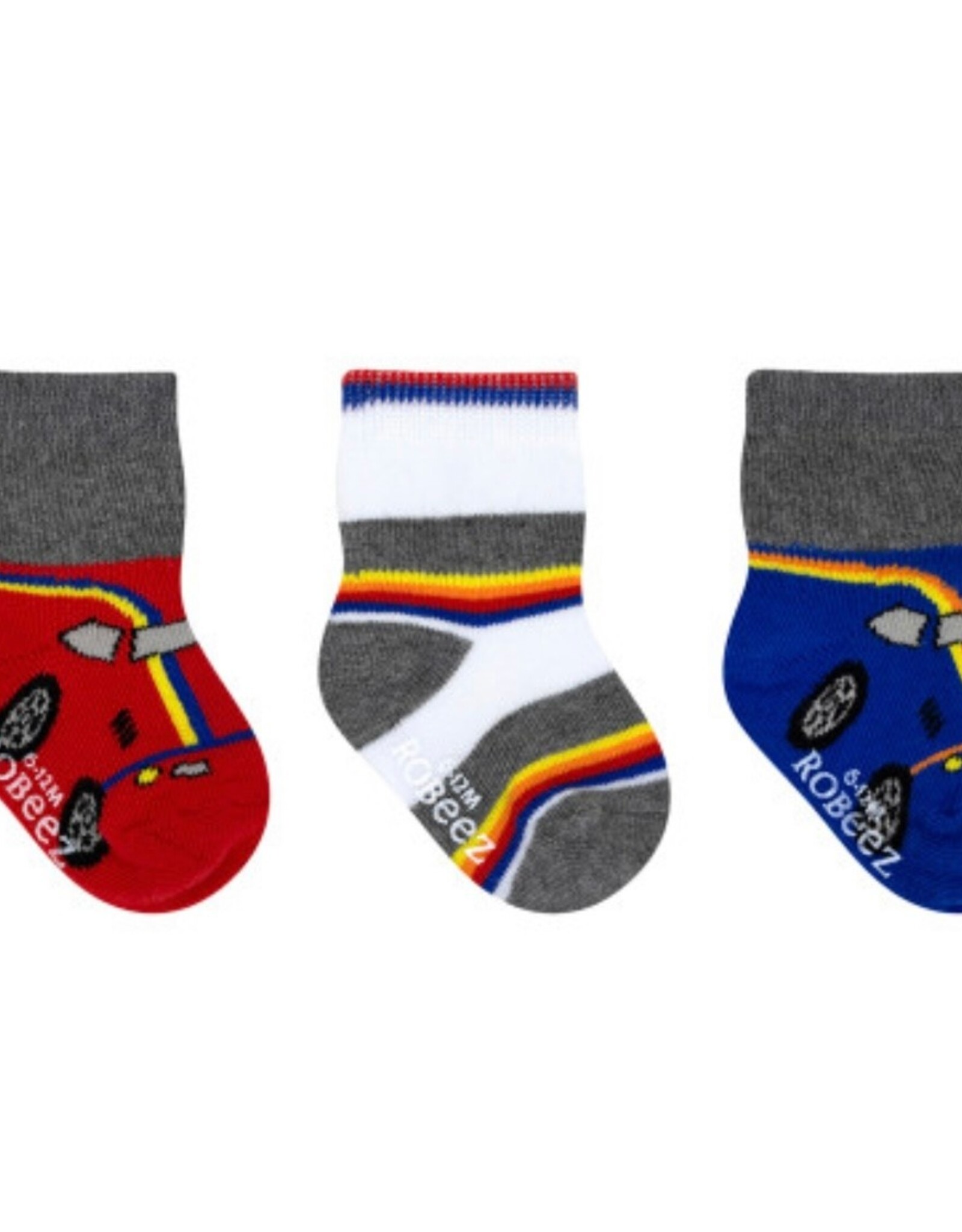 Robeez Racers 3-Pack Baby Socks