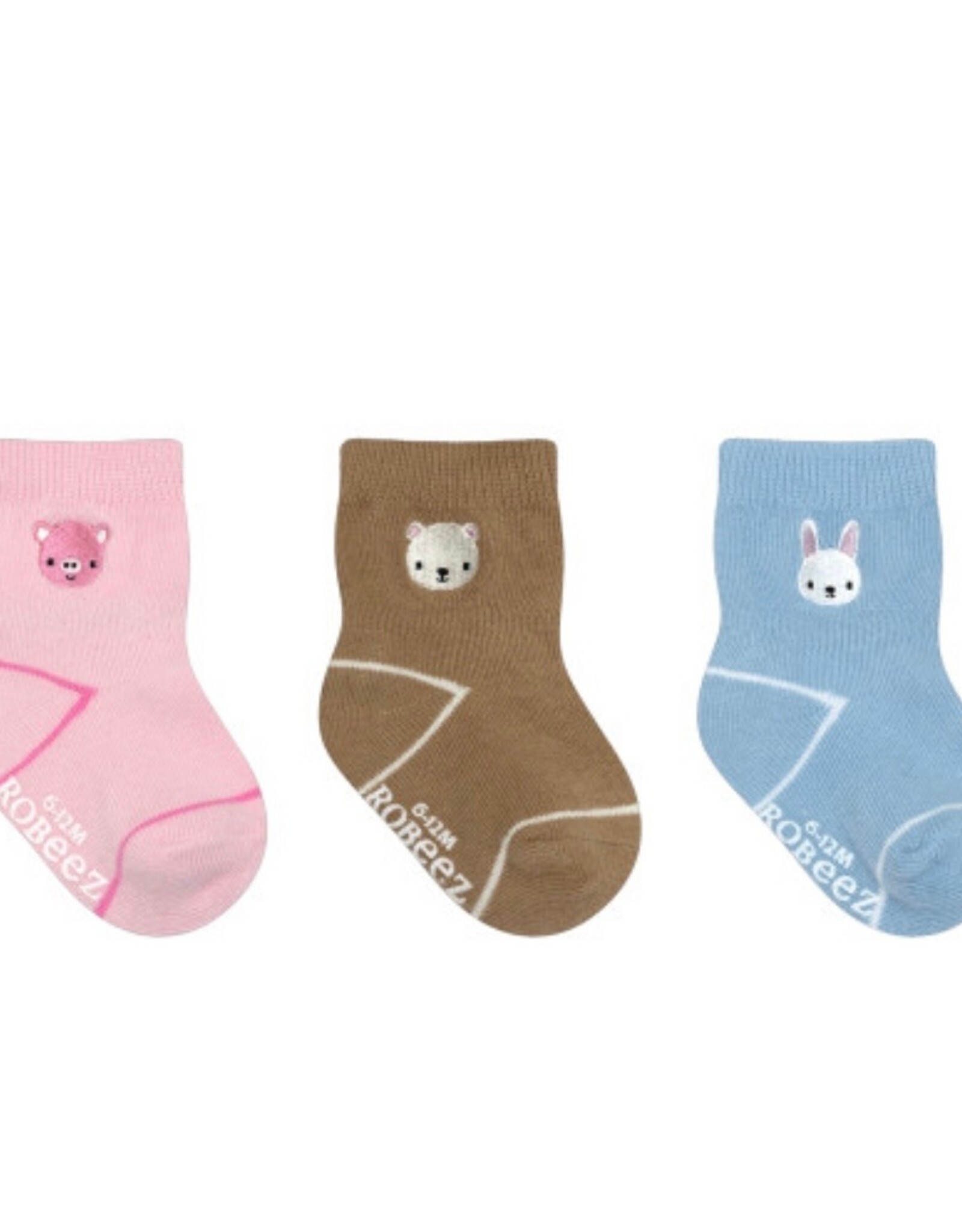 Robeez Tiny Critters 3-Pack Baby Socks