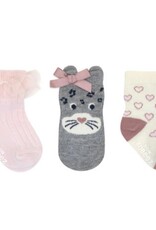 Robeez Cats Rule 3-Pack Baby Socks