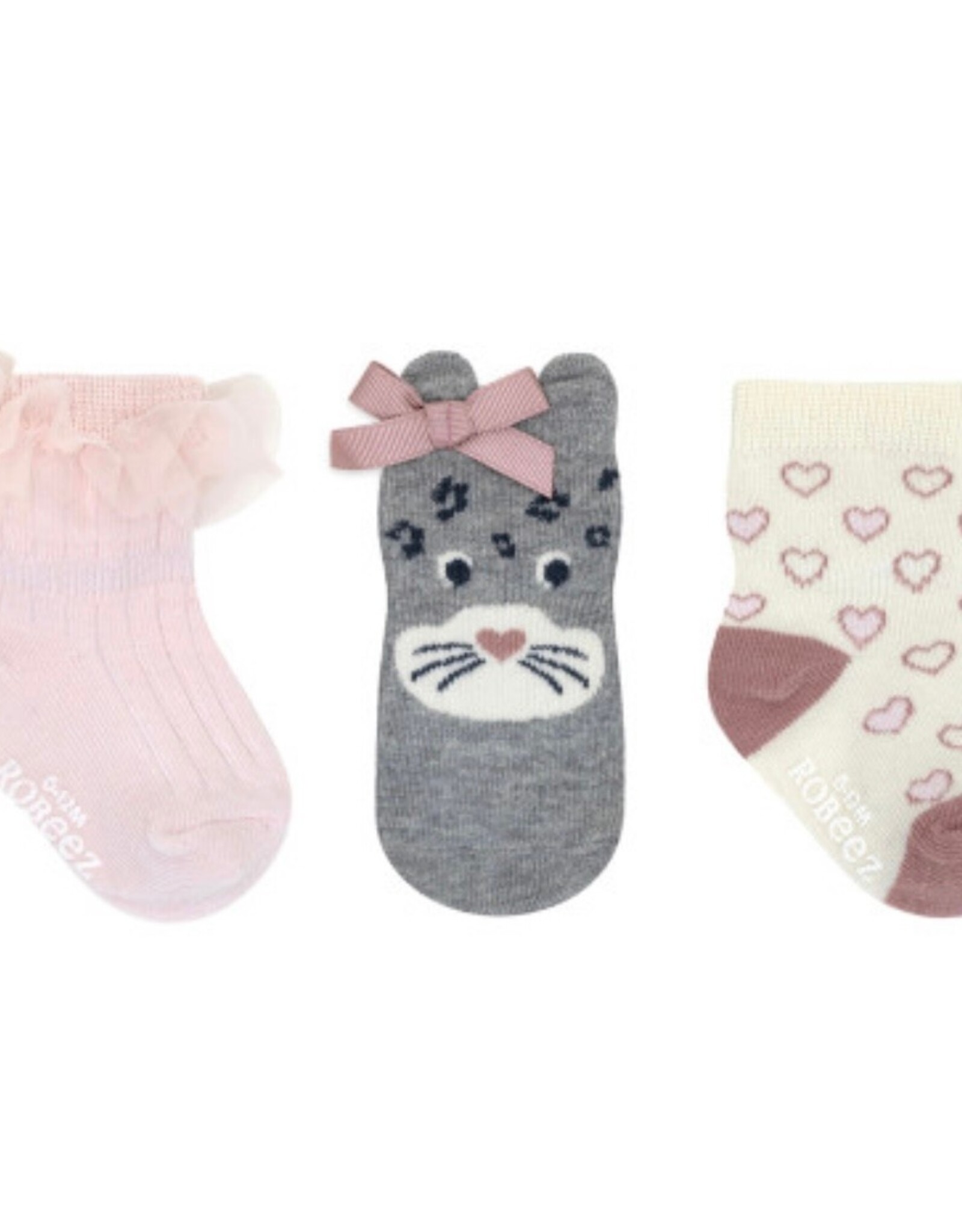 Robeez Cats Rule 3-Pack Baby Socks