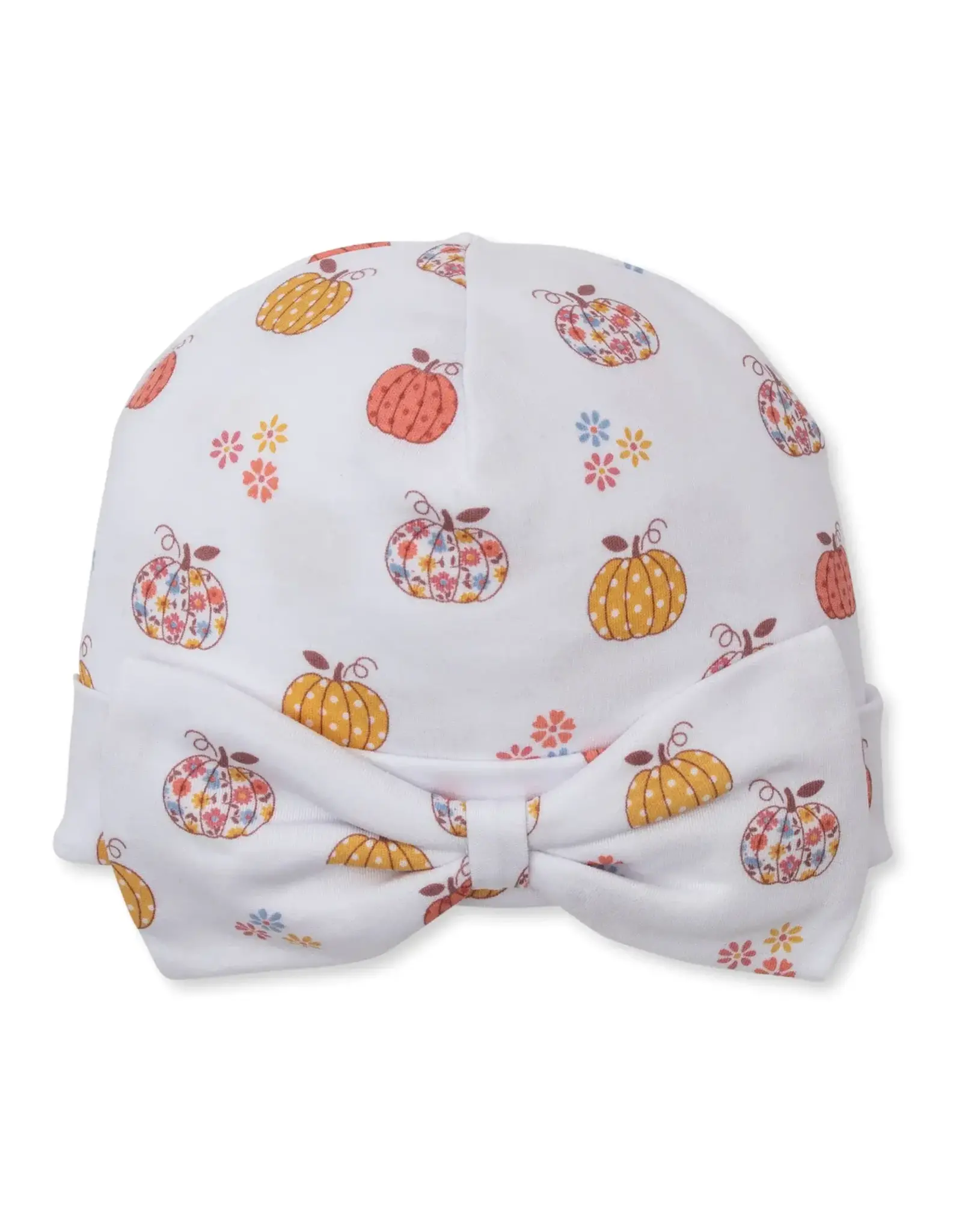 Kissy Kissy Patchwork Pumpkin Flora Hat with Bow