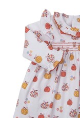 Kissy Kissy Patchwork Pumpkin Flora Smocked Dress and Legging Set