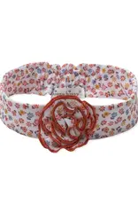 Kissy Kissy Patchwork Pumpkin Flora Headband