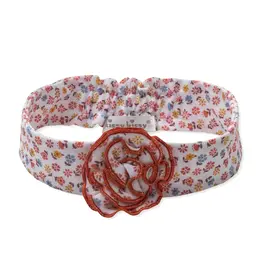 Kissy Kissy Patchwork Pumpkin Flora Headband