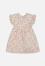Deux Par Deux Strawberries Dress w/Frill