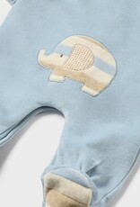 Mayoral Elephant Velour Onesie 2 Pc Set