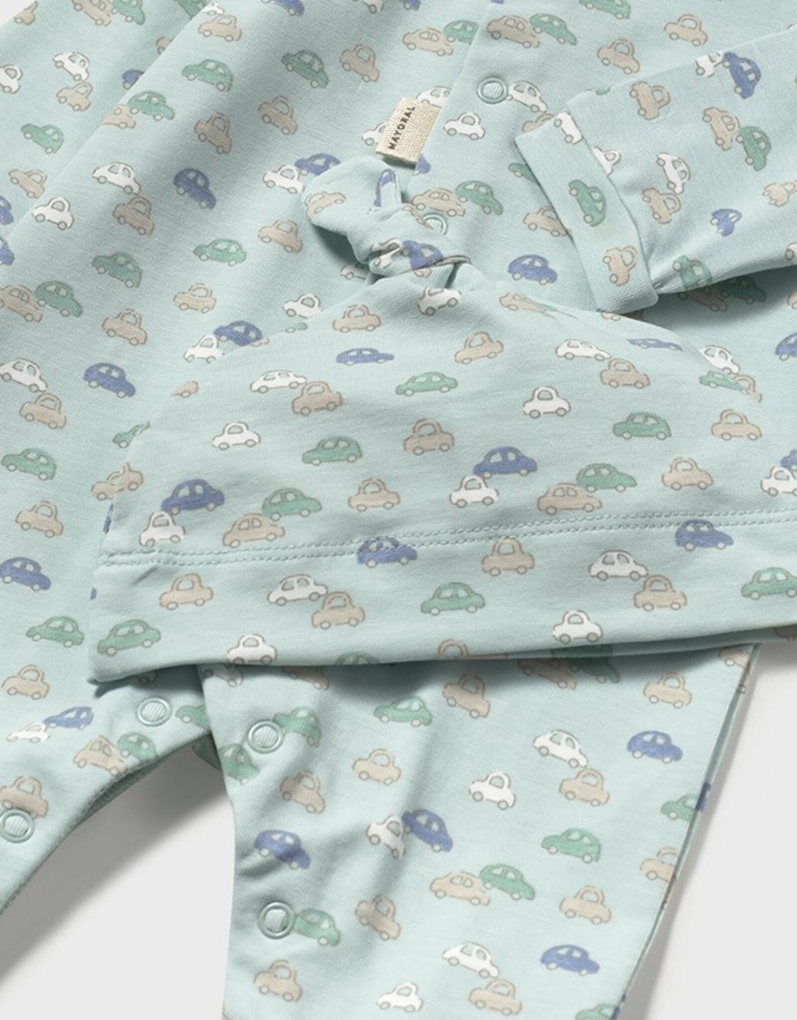 Mayoral Jade Cars Onesie w/Hat
