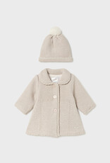 Mayoral Walnut Tricot Coat and Hat