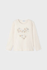Mayoral Chickpea Basic Heart T-Shirt