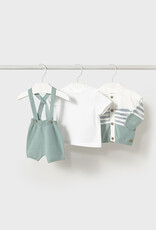Mayoral Mint Green Short Set (3 Pc)