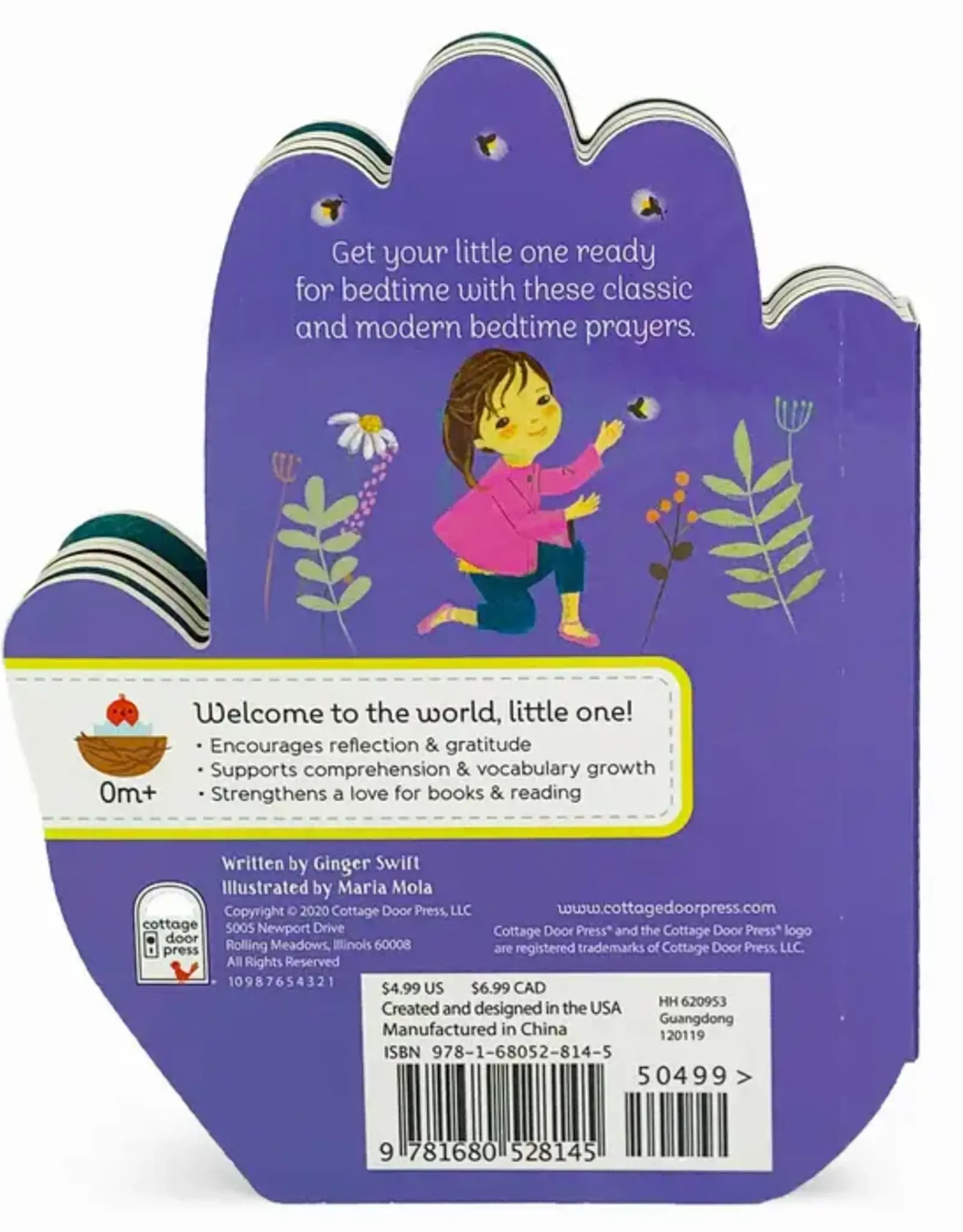 Bedtime Prayers Hand-Shaped Board Book