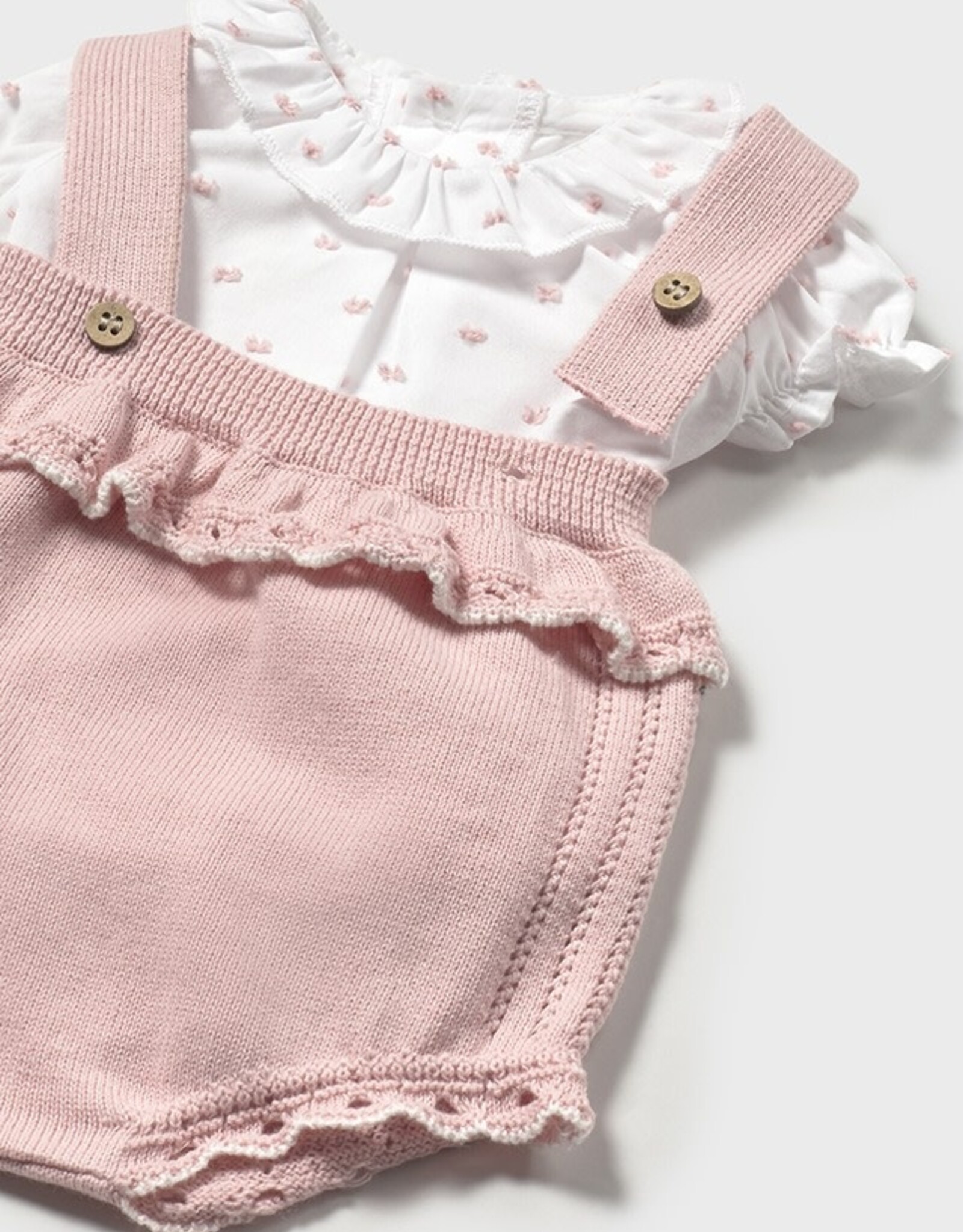 Mayoral Sakura Knit Dungaree Set