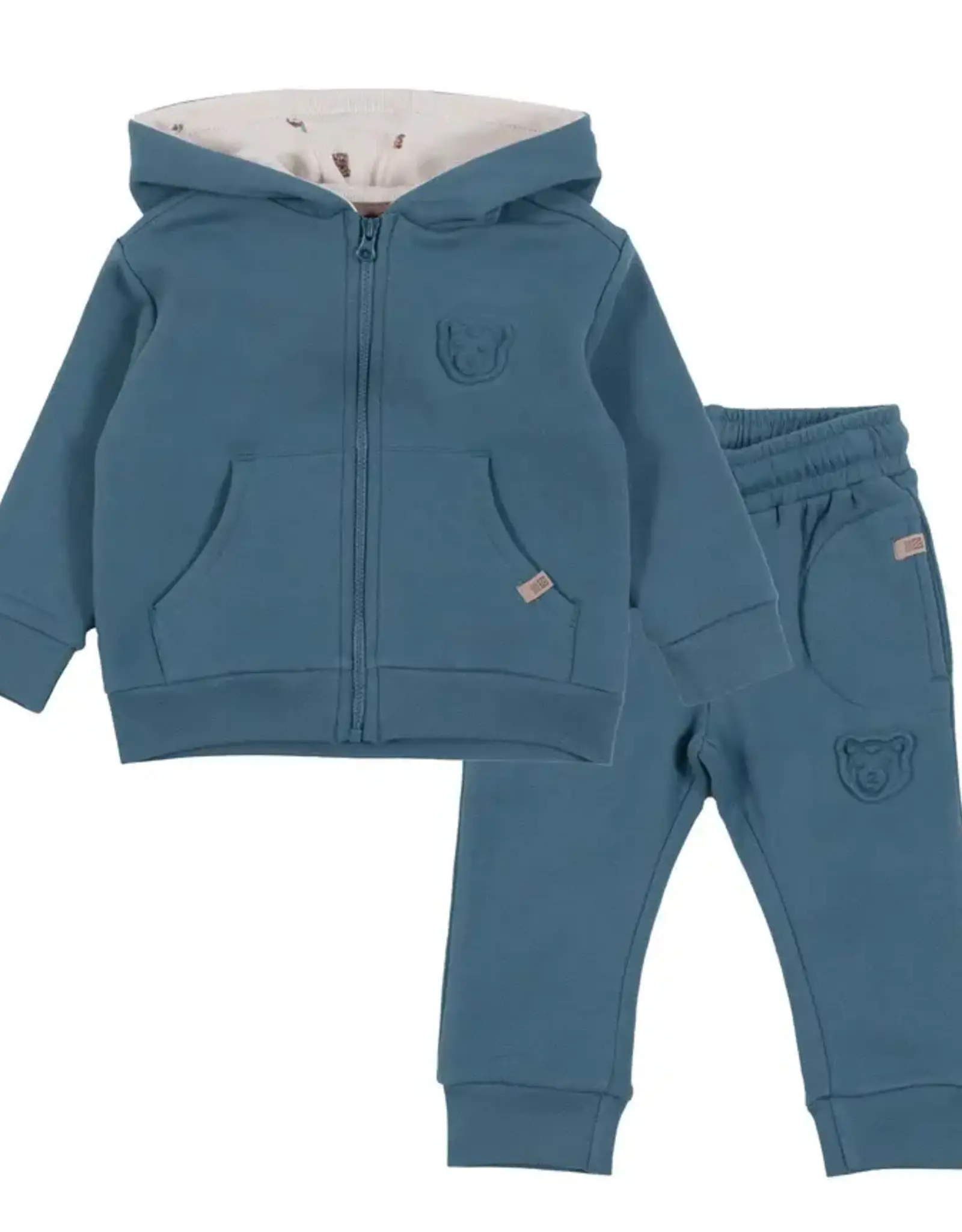 Noruk Teddy Bear 2pc Zip Hoodie Set
