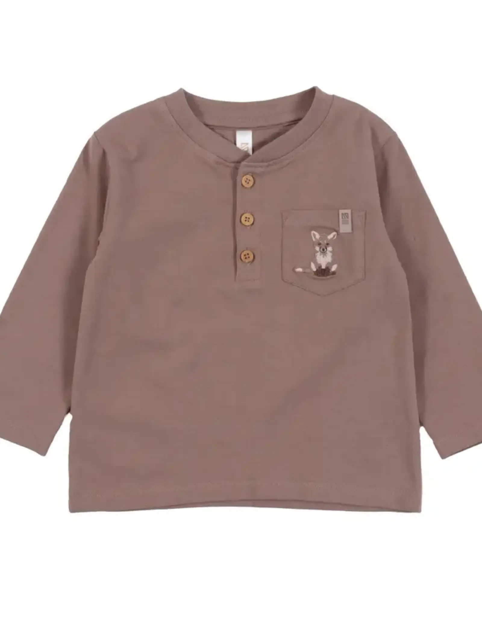 Noruk Teddy Bear & Fox Henley 2pc Set