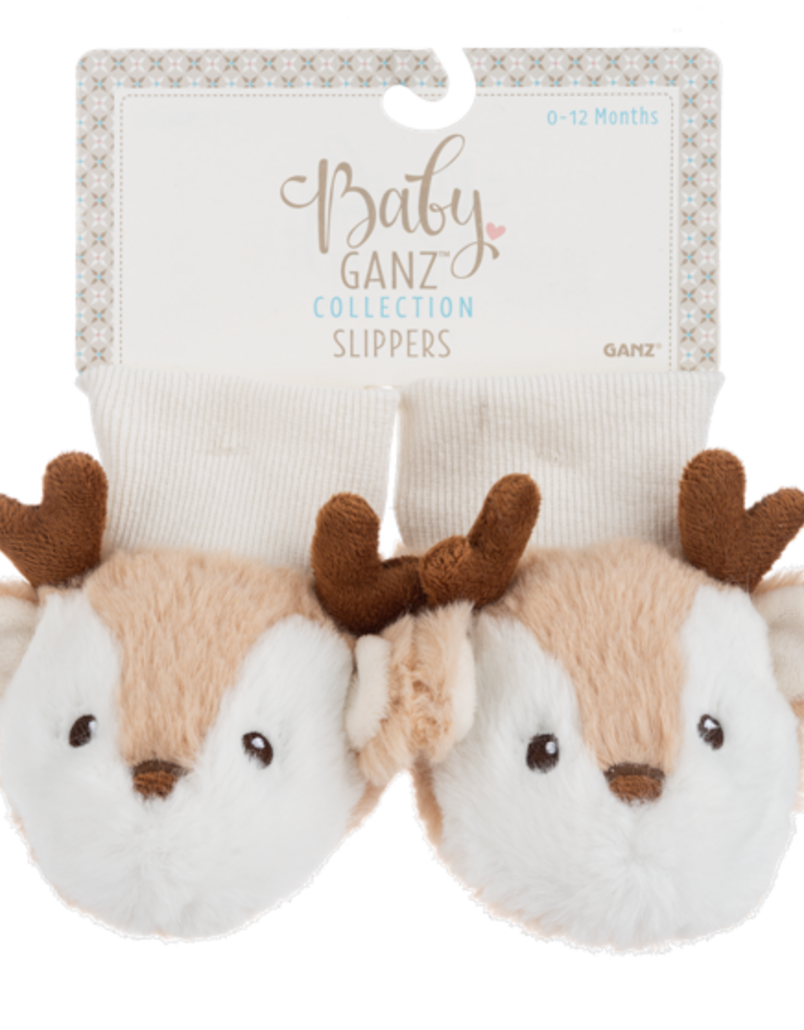 Baby Ganz Collection Baby Reindeer Slippers (0-12 months)
