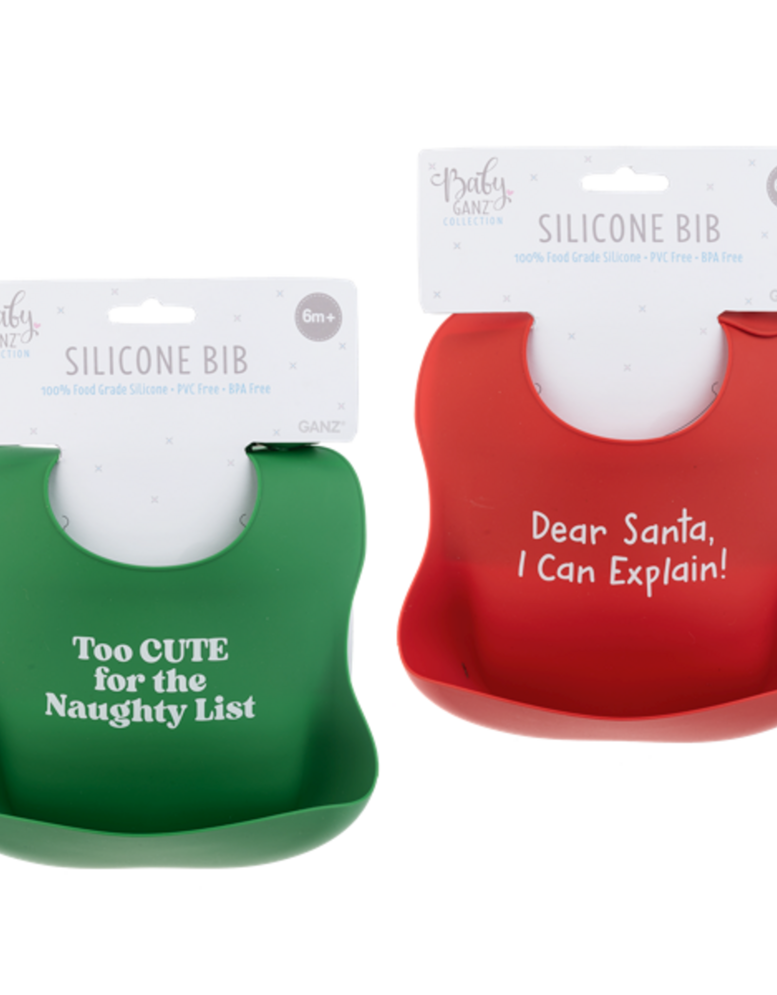 Baby Ganz Collection Holiday Silicone Bib