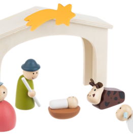 Baby Ganz Collection Wood Nativity Play Set