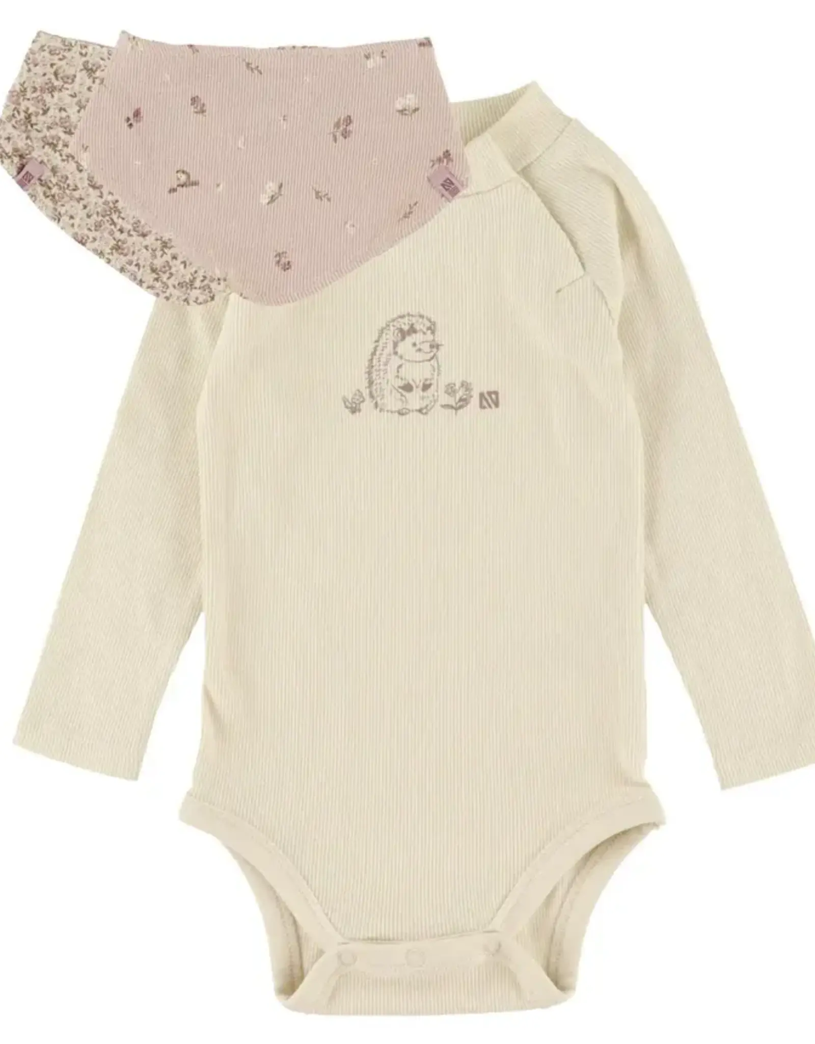 Noruk Miracle Bodysuit with Reversible Bib Set