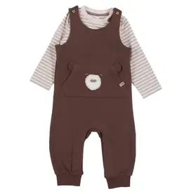 Noruk Teddy Bear Front Pocket Overall Set
