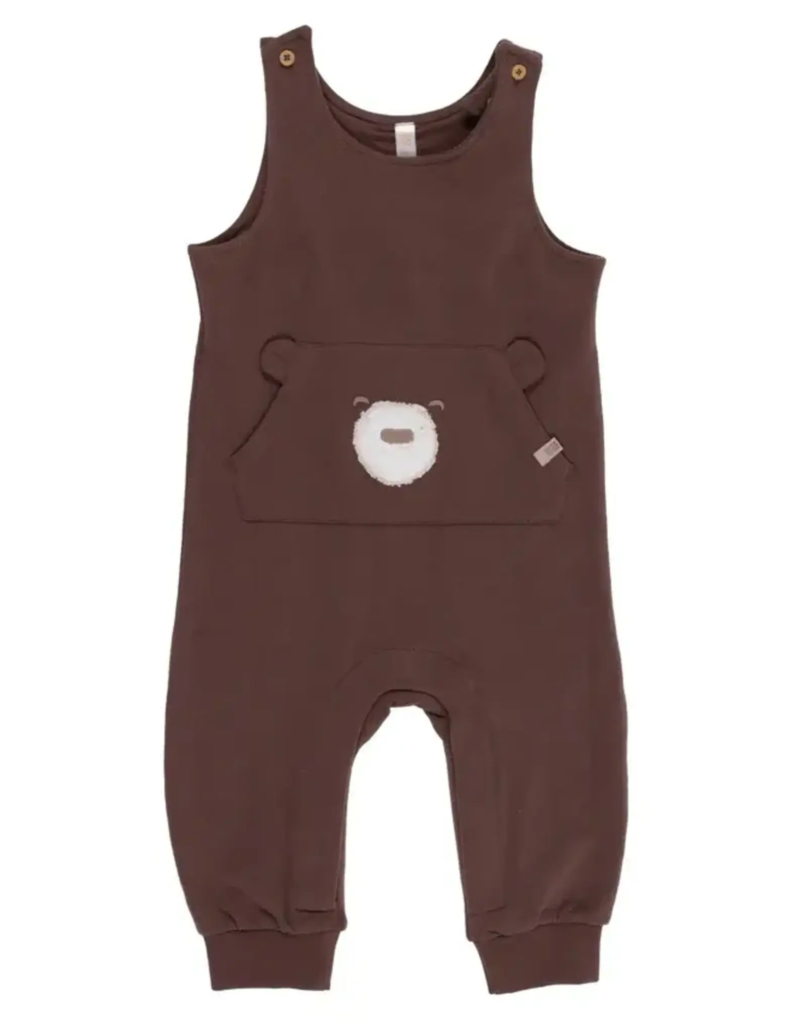 Noruk Teddy Bear Front Pocket Overall Set