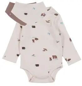 Noruk Teddy Bear Bodysuit With Reversible Bandana