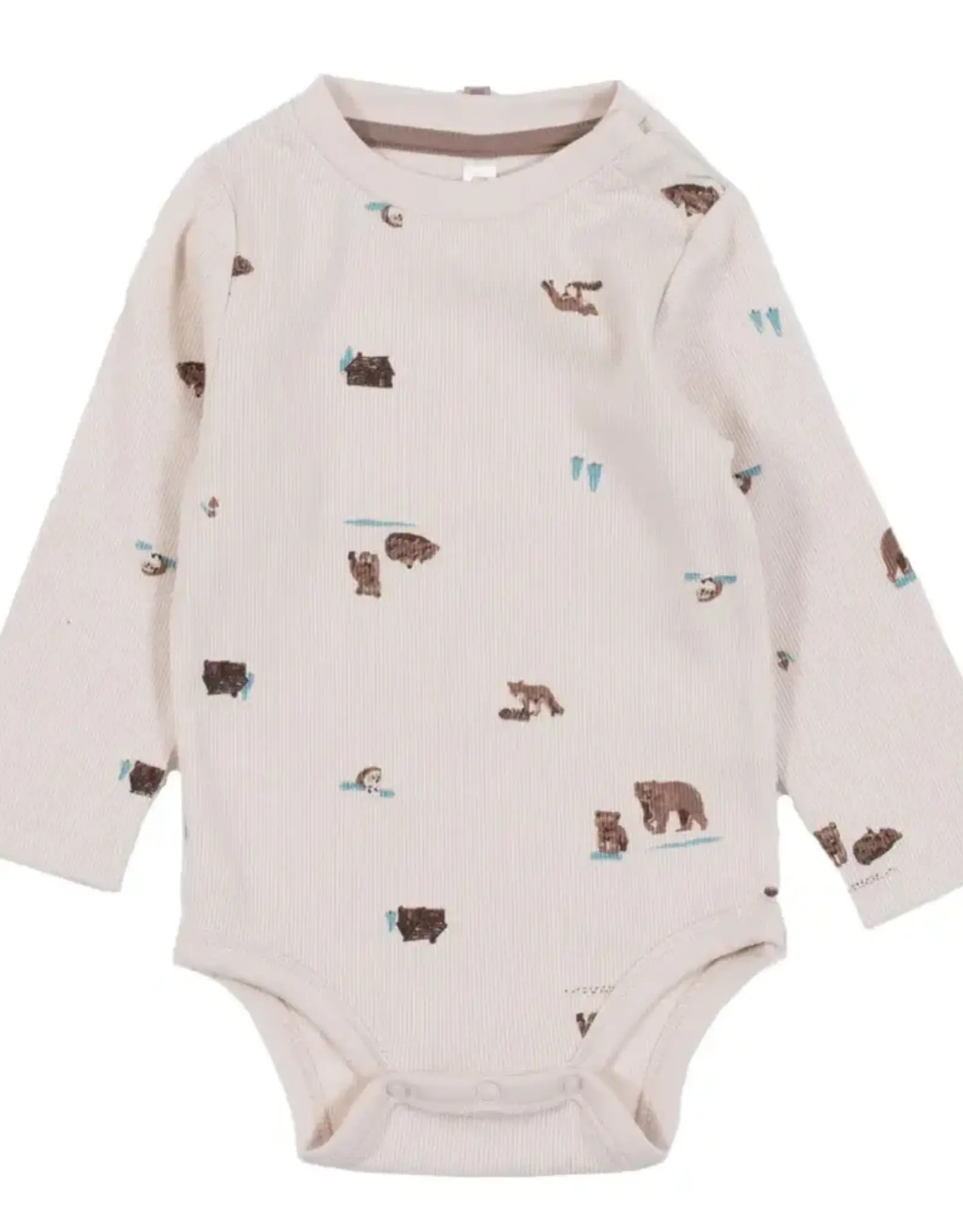Noruk Teddy Bear Bodysuit With Reversible Bandana
